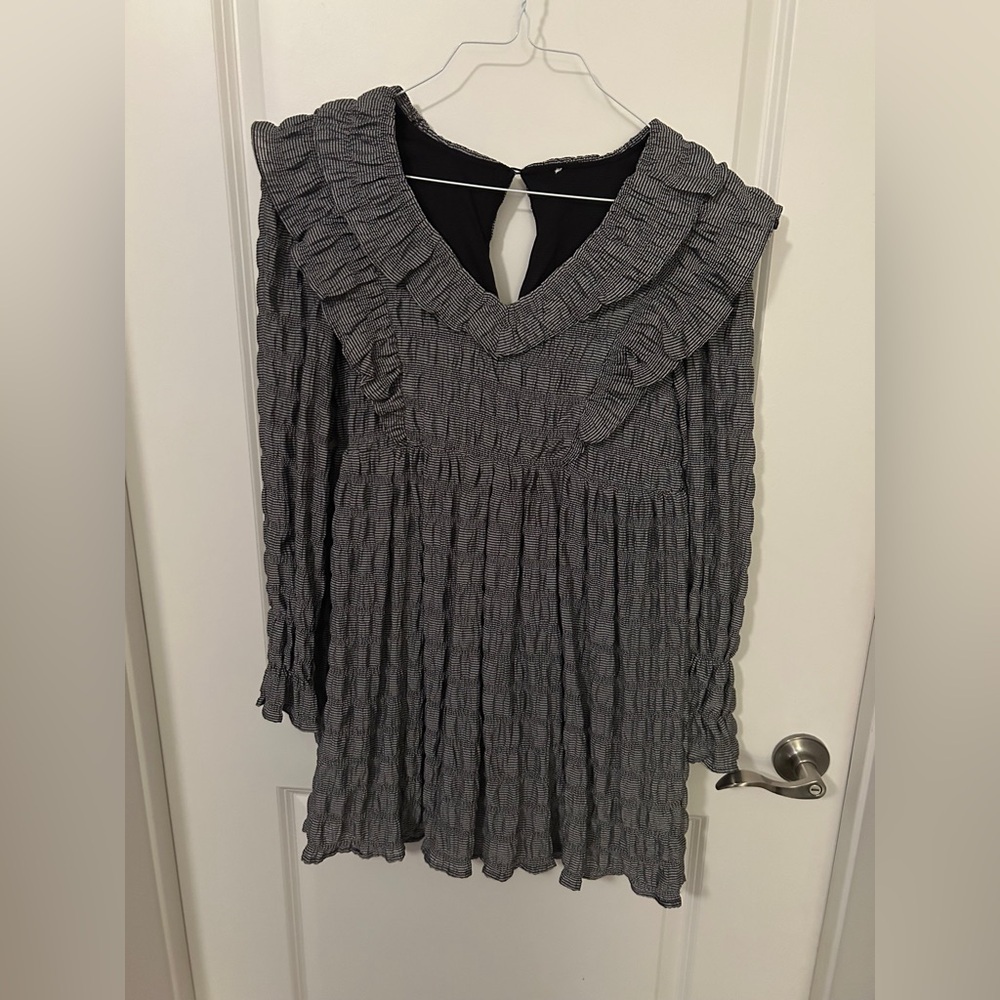 Moon River Ruffled baby doll style dress